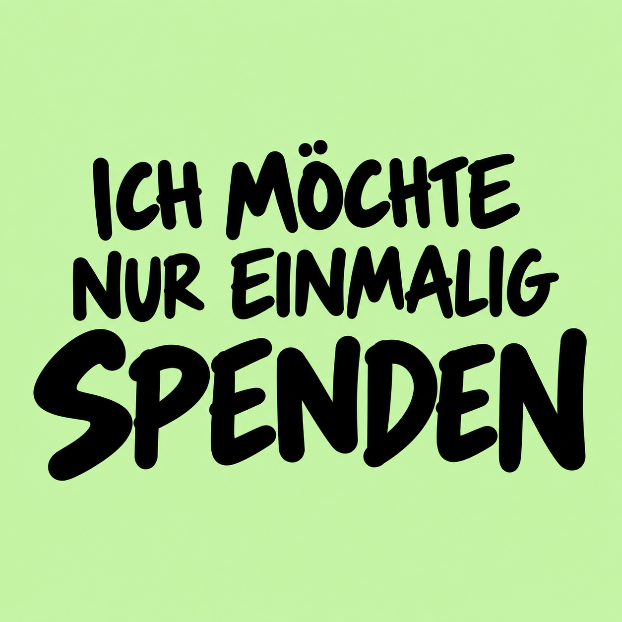 Einmalig spenden